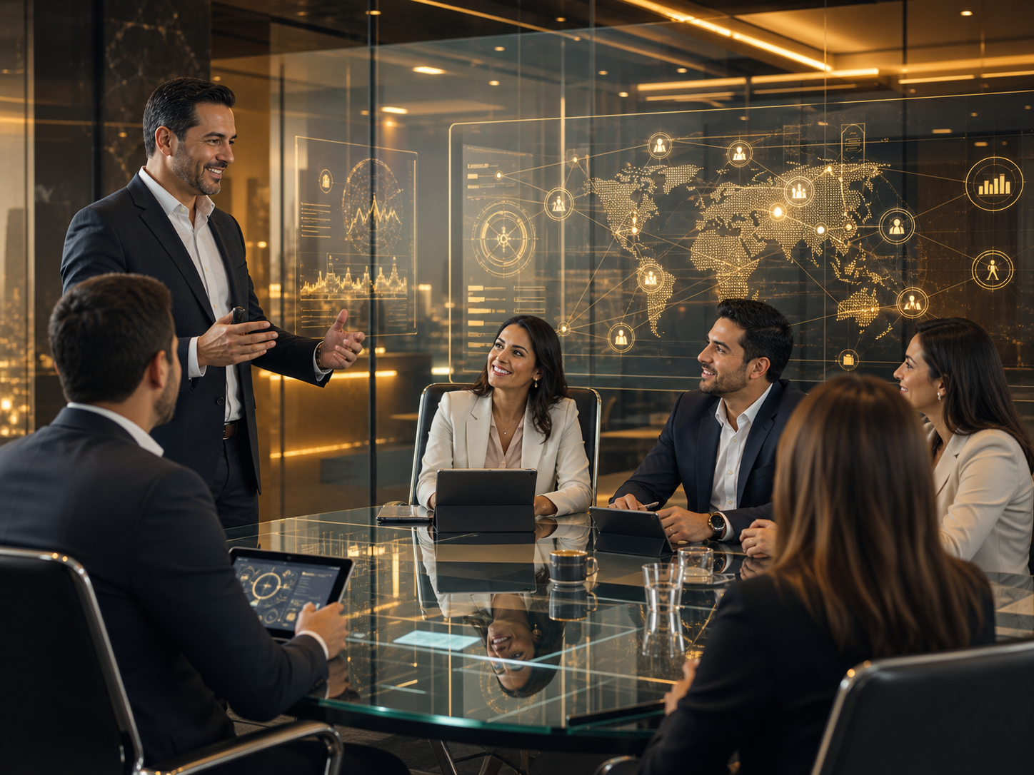 Ejecutivos mexicanos en capacitación premium eB Intelligence